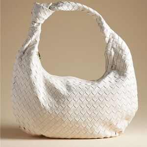 Anthropologie Mellie Bianco Brigitte large faux leather shoulder bag